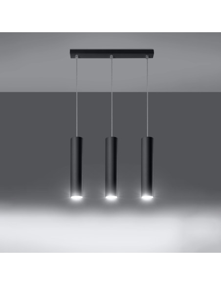 Lampa wisząca LAGOS 3L czarny