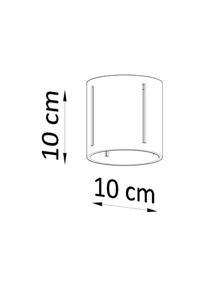 Plafon INEZ czarny