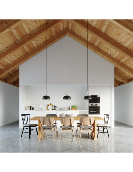 Lampa wisząca CASCO czarna/biała