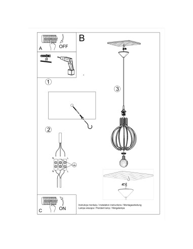 Lampa wisząca ARANCIA naturalne drewno