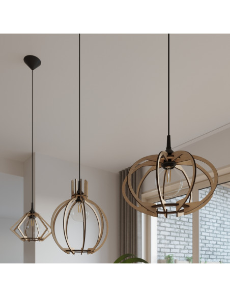 Lampa wisząca ARANCIA naturalne drewno