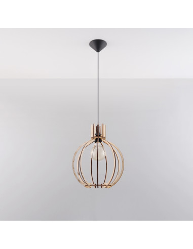 Lampa wisząca ARANCIA naturalne drewno