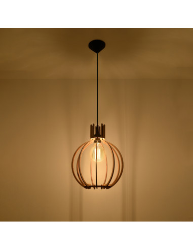 Lampa wisząca ARANCIA naturalne drewno