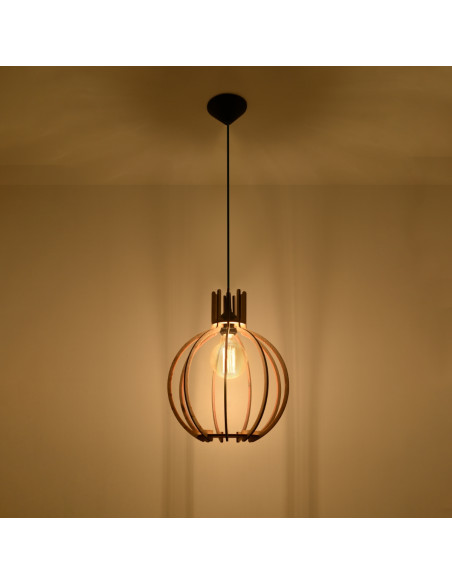 Lampa wisząca ARANCIA naturalne drewno