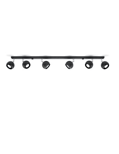 Plafon OCULARE 6L czarny