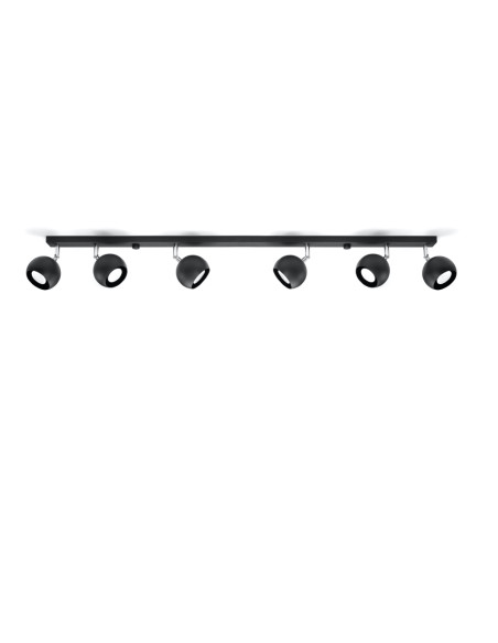 Plafon OCULARE 6L czarny