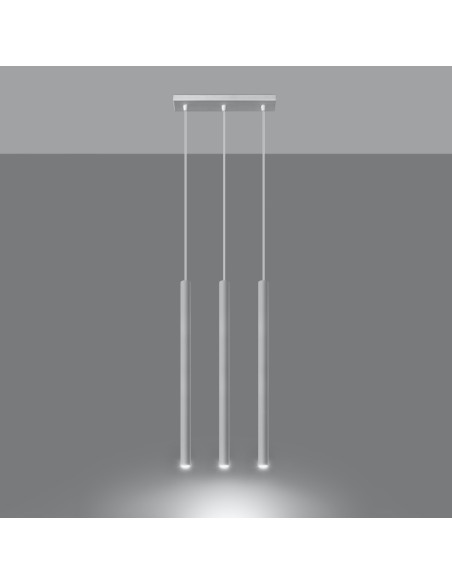 Lampa wisząca PASTELO 3 biała
