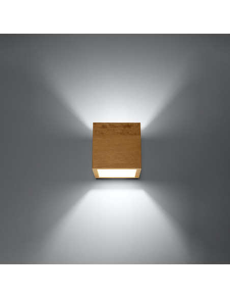 Kinkiet QUAD naturalne drewno