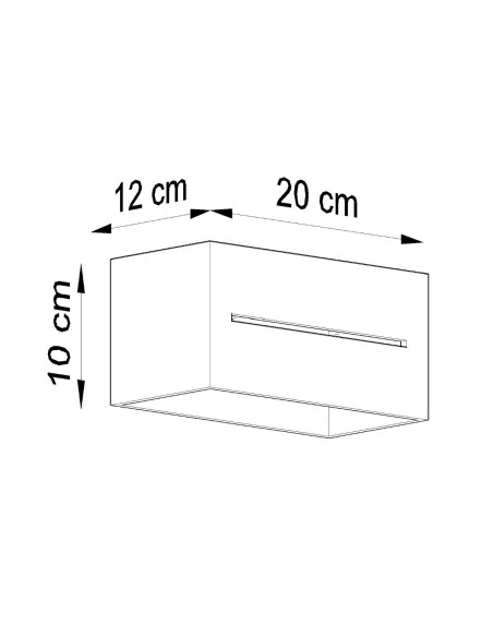 Kinkiet LOBO MAXI czarny