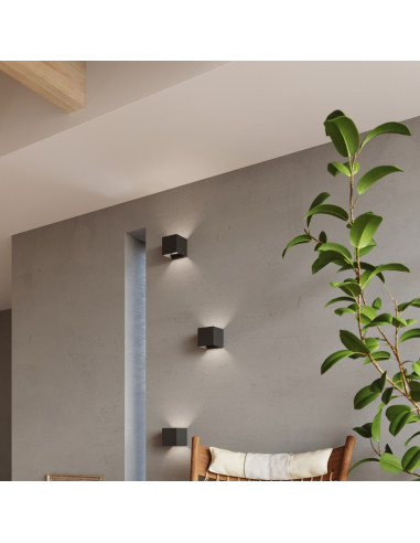 Kinkiet LUCA czarny LED IP54