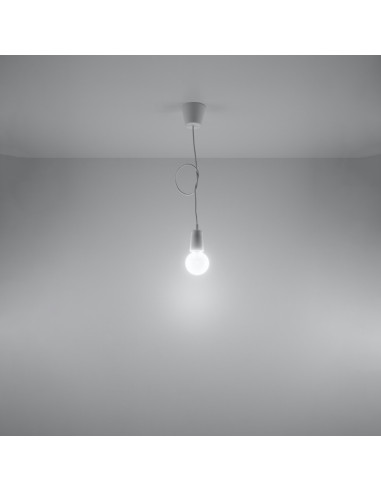 Lampa wisząca DIEGO 1 biała