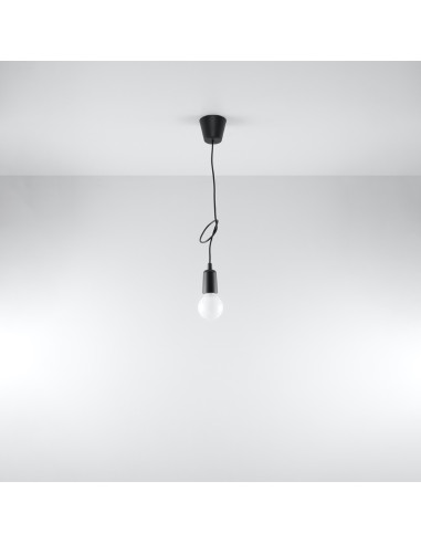 Lampa wisząca DIEGO 1 czarna