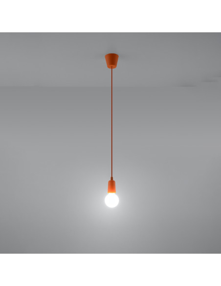 Lampa wisząca DIEGO 1 pomarańczowy