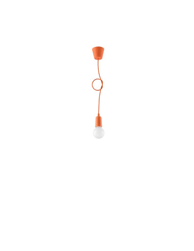 Lampa wisząca DIEGO 1 pomarańczowy