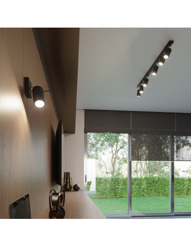 Plafon RING 3L czarny