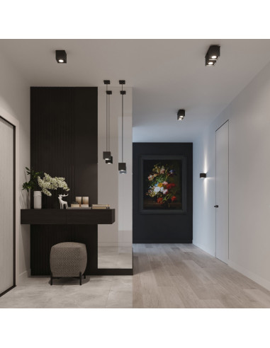 Plafon QUAD 2 czarny