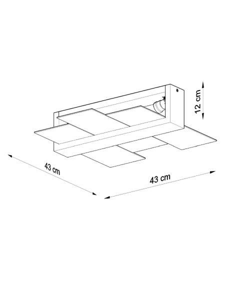 Plafon FENIKS 2 biały