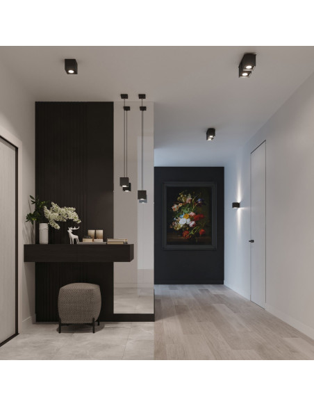 Plafon QUAD 2 czarny