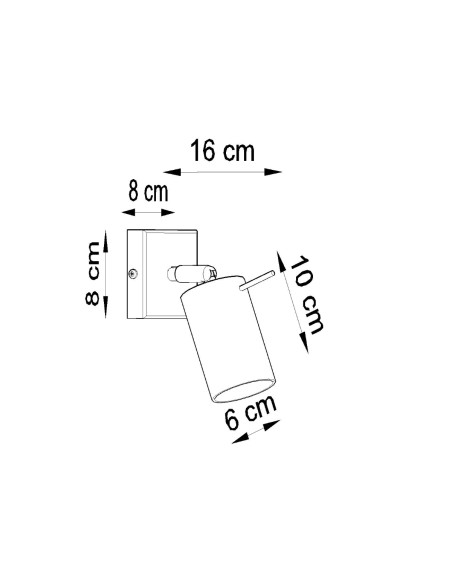 Kinkiet RING biały