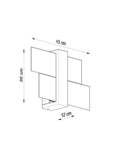 Kinkiet FENIKS 1 wenge