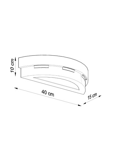 Kinkiet ceramiczny HELIOS