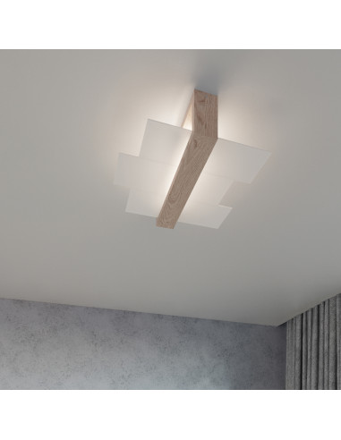 Kinkiet FENIKS 1 naturalne drewno