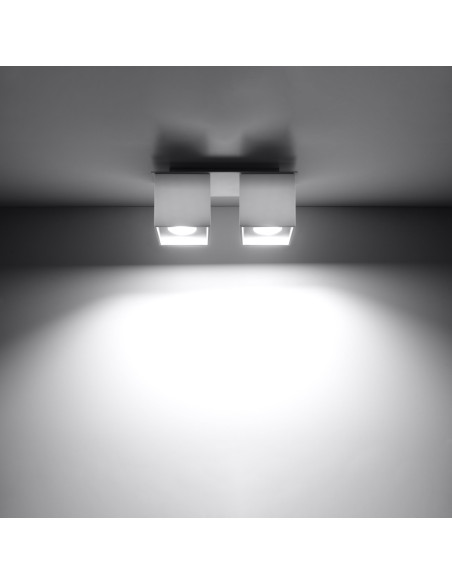 Plafon QUAD 2 biały
