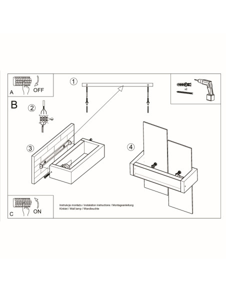 Kinkiet FENIKS 1 biały