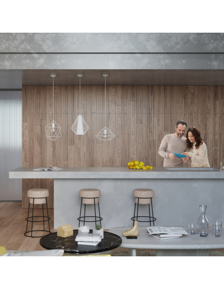 Lampa wisząca UMBERTO biała