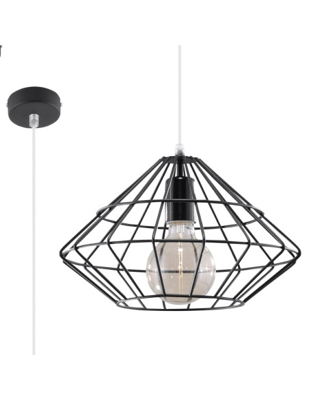 Lampa wisząca UMBERTO czarna