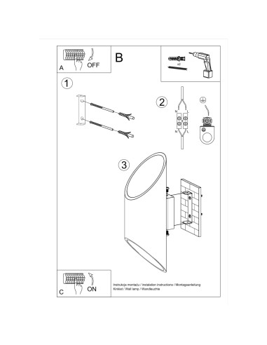 Kinkiet PENNE 30 biały