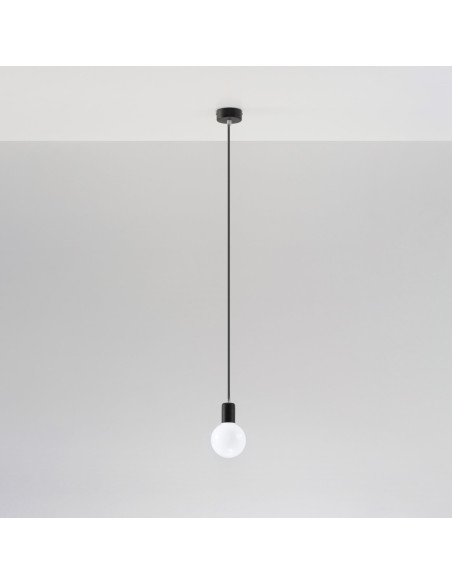 Lampa wisząca EDISON czarna