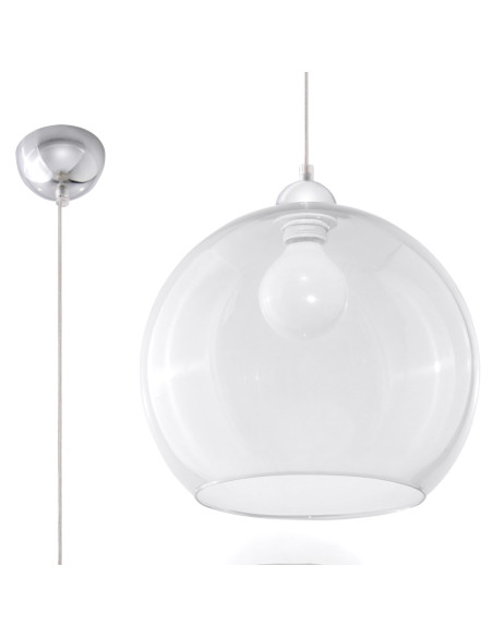 Lampa wisząca BALL transparentny