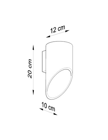 Kinkiet PENNE 20 czarny