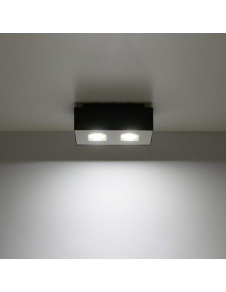 Plafon MONO 2 czarny