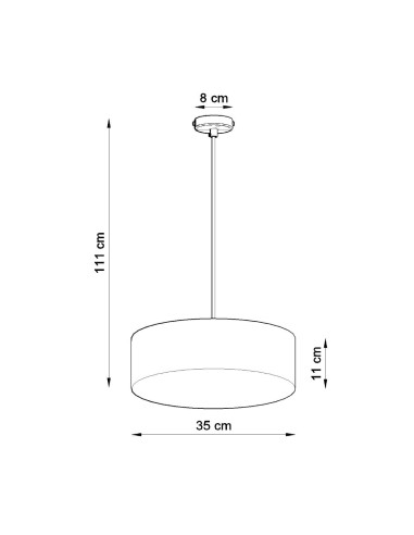 Lampa wisząca ARENA 35 czarna