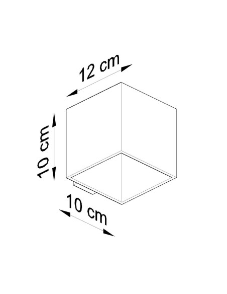 Kinkiet QUAD 1 czarny