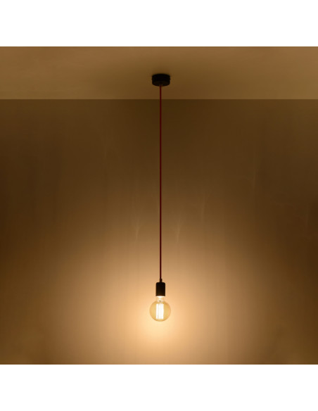 Lampa wisząca EDISON czarna