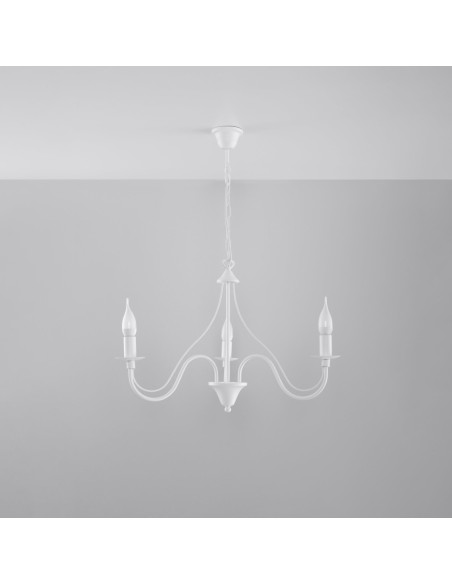 Żyrandol MINERWA 3 biały