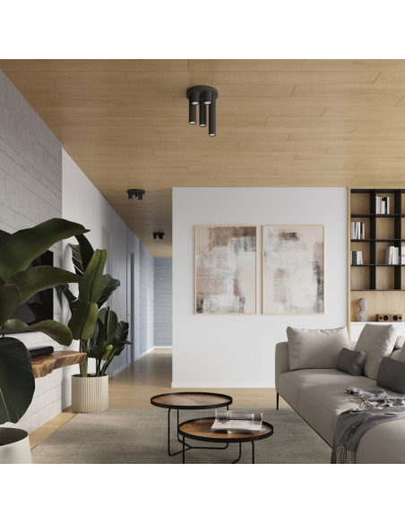 Plafon LAGOS 3P czarny