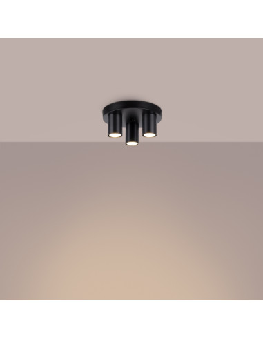 Plafon LAGOS 3P czarny