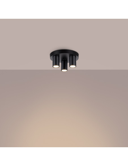 Plafon LAGOS 3P czarny