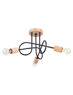 Żyrandol EMBER 3 czarny