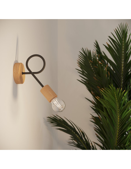 Żyrandol EMBER 5 czarny