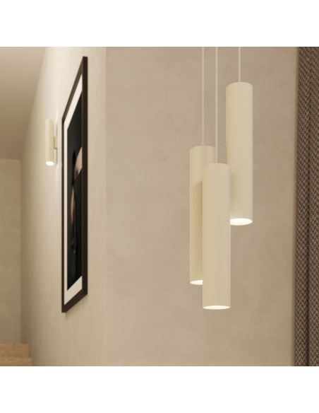 Lampa wisząca LAGOS 1 beżowa