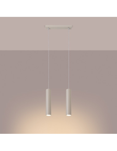 Lampa wisząca LAGOS 2 beżowa
