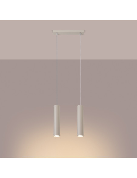 Lampa wisząca LAGOS 2 beżowa