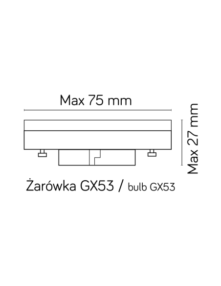Fan Kwadrat KINKIET ZEWNĘTRZNY 20CM 1 X GX53 IP54 CIEMNY POPIEL FKW-K100 SU-MA