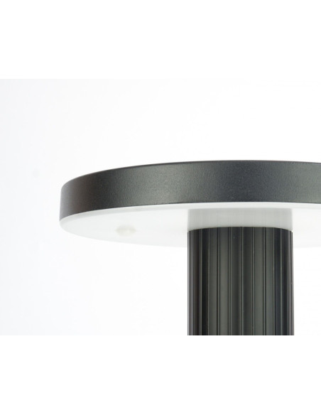 RONDO II LAMPA STOJĄCA LED 12W 1140LM IP65 105cm  CZARNA RO-1050 SU-MA