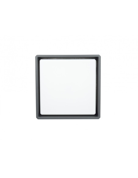 BENI PLAFON ZEWNĘTRZNY LED 18W 4000K 1069LM KWADRAT 20cm x 20cm CIEMNY POPIEL BN-KW200 SU-MA